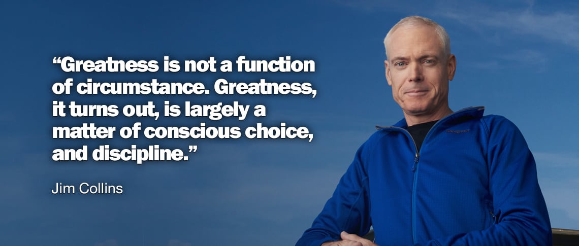 Best leadership quotes from Jim Collins (Good to Great)