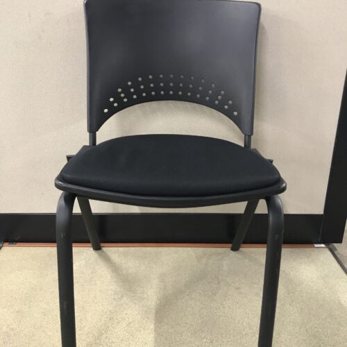 Used Allseating Black Armless Guest Chair