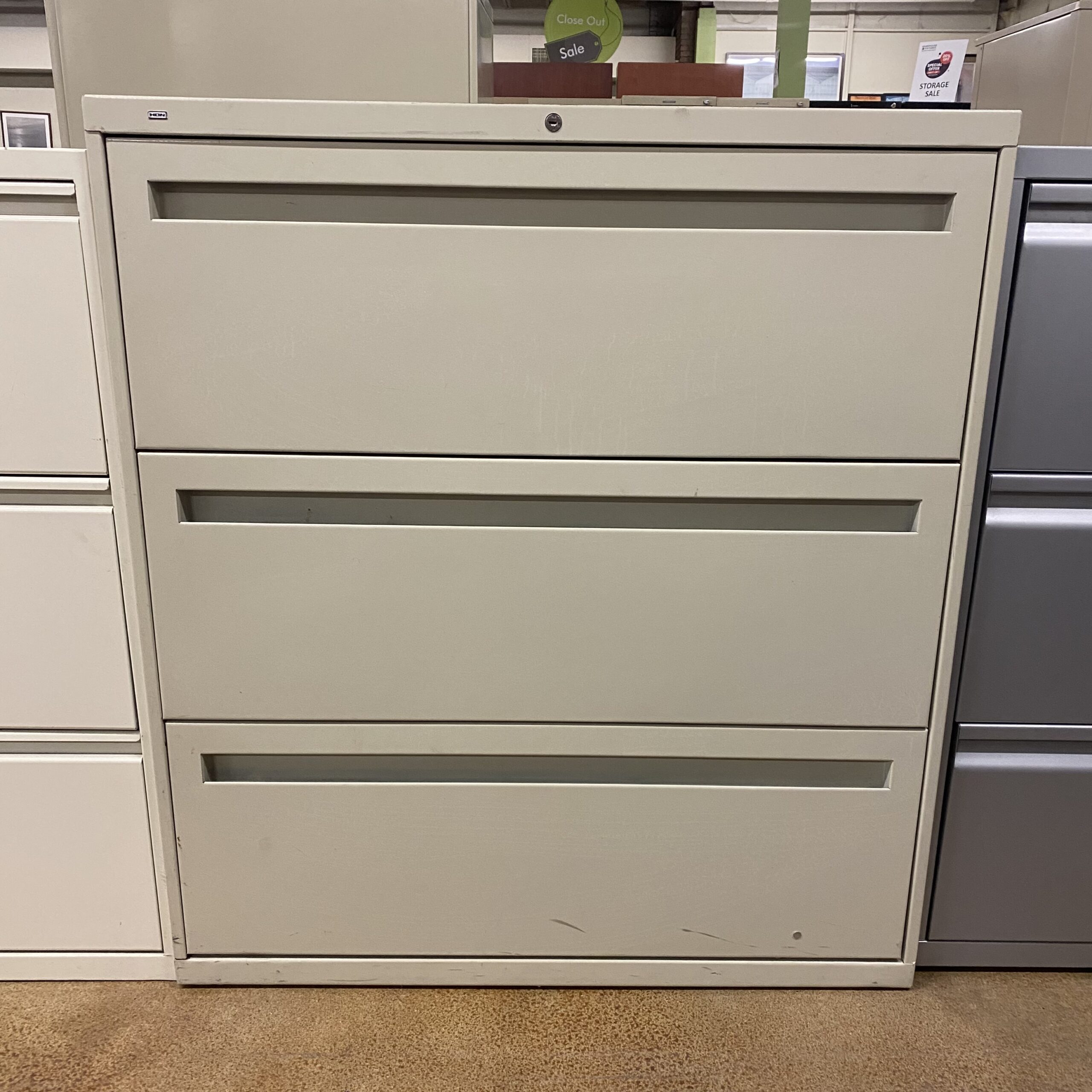 HON 3 drawer Lateral File Cabinet