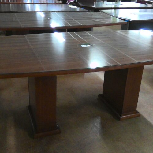 Used Conference Table with Glass Top