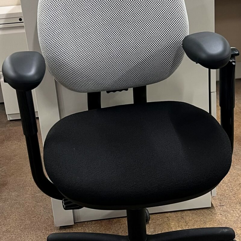 Black White Mesh Chair