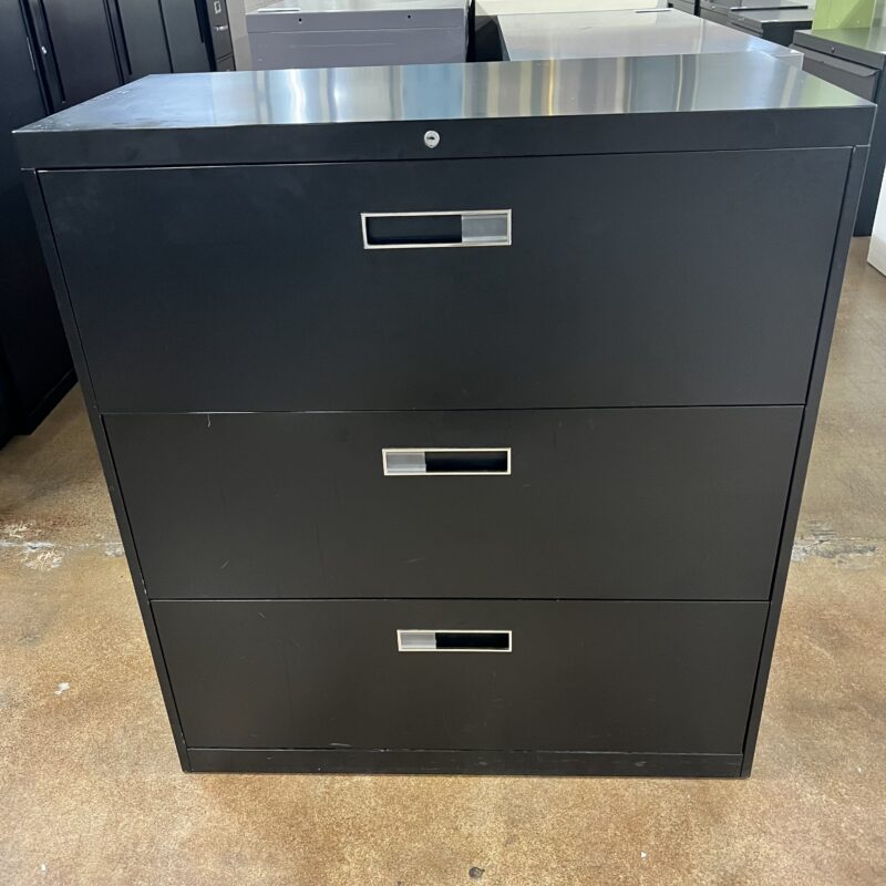 Black 3Drawer Lateral