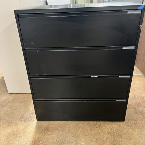 Black 4Drawer Lateral