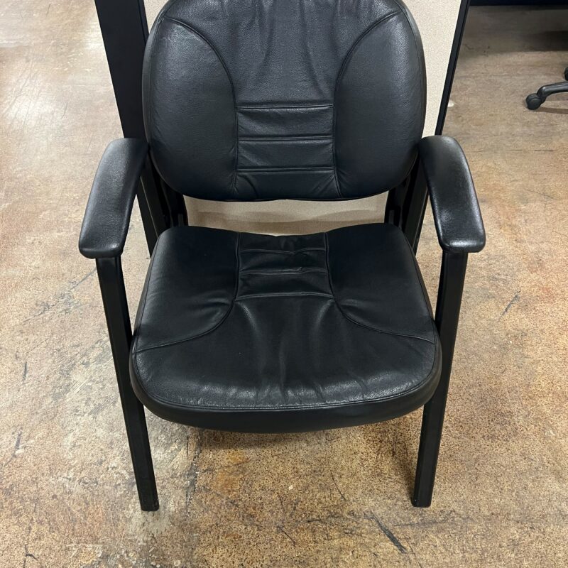 Used Black Leather Chair