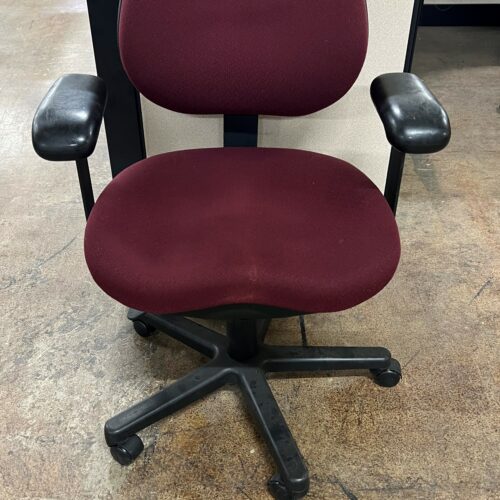 Purple Oval Shape Office Chair