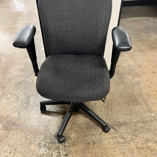 Dark Grey Pattern Haworth Look Task Chair