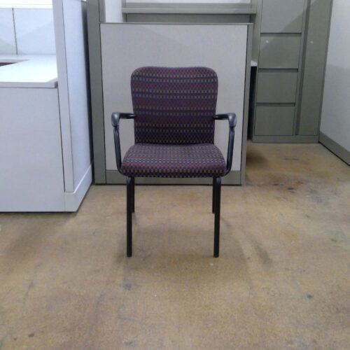 Haworth Improv Checkered Side Chair with Arms