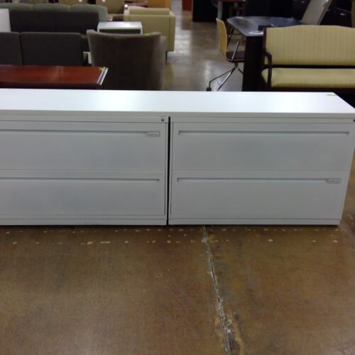 Used Kimbell Office Double File White 81.5"W