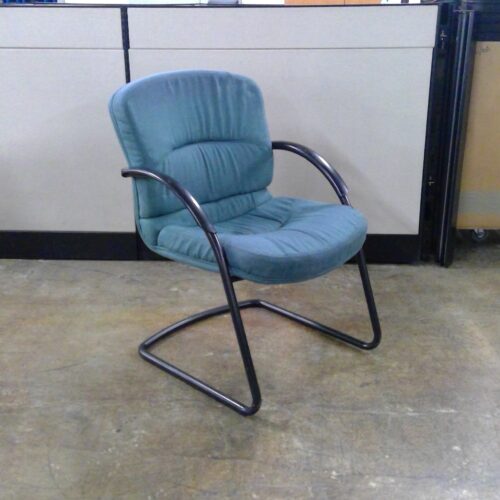 Blue Side Chair w/ arms