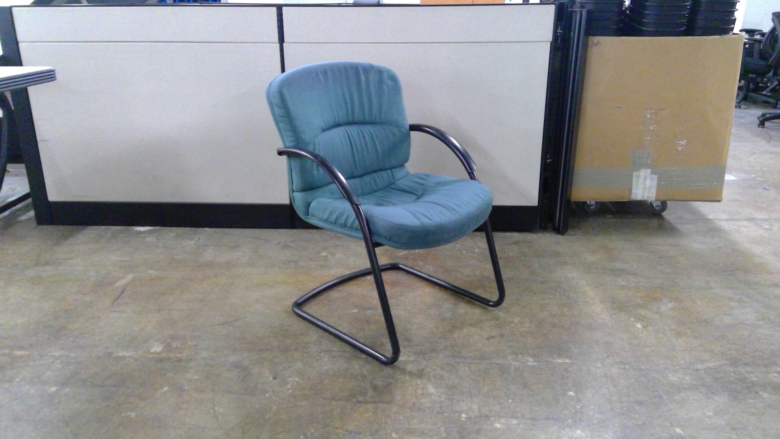 Blue Side Chair w/ arms