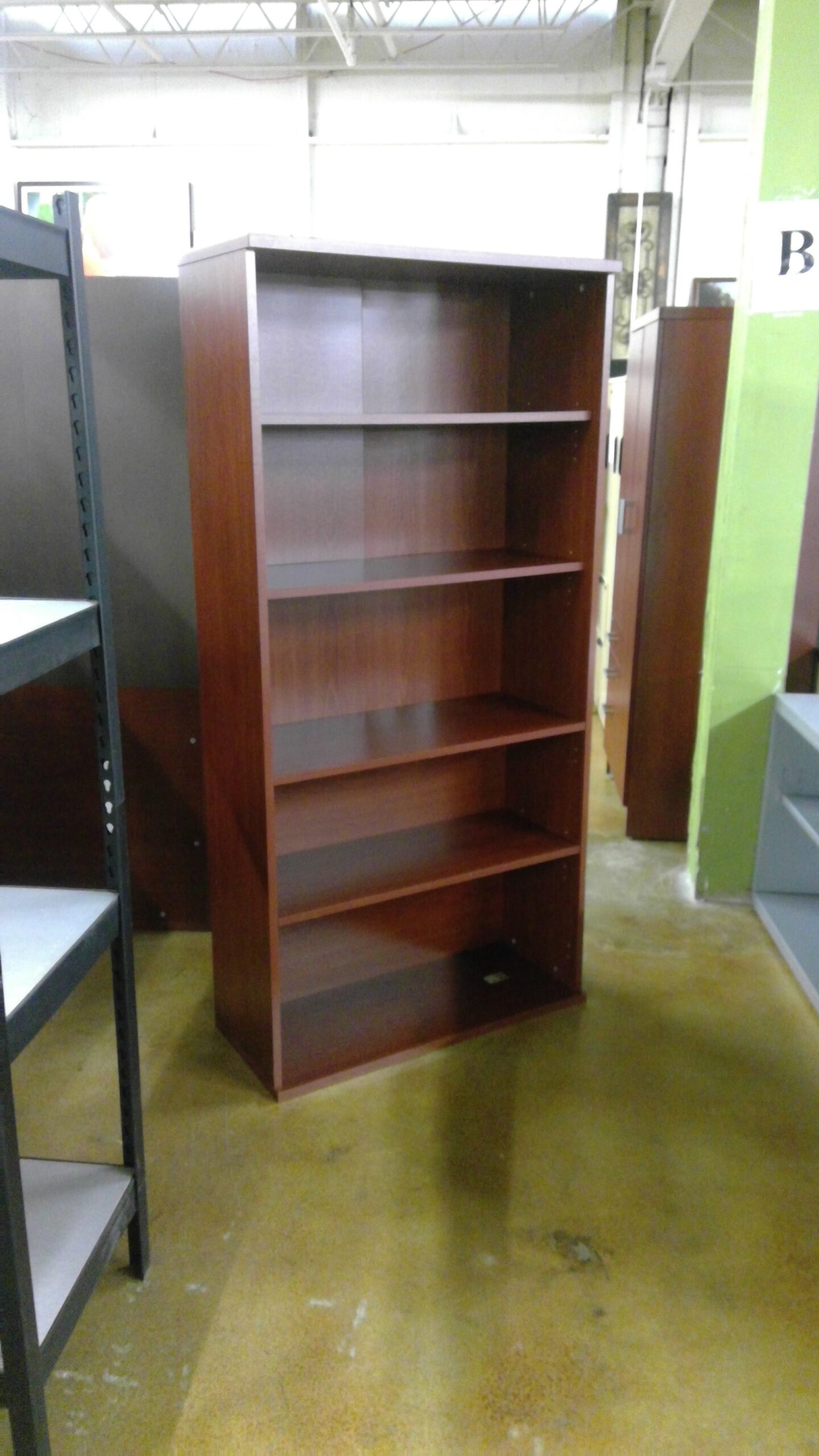 5 Shelve Cherry Bookshelf