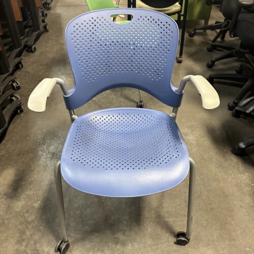 Herman Miller Caper Stacking Chair -- Blue