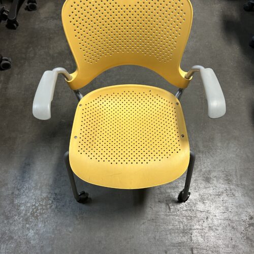 Herman Miller Caper Stacking Chair -- Yellow