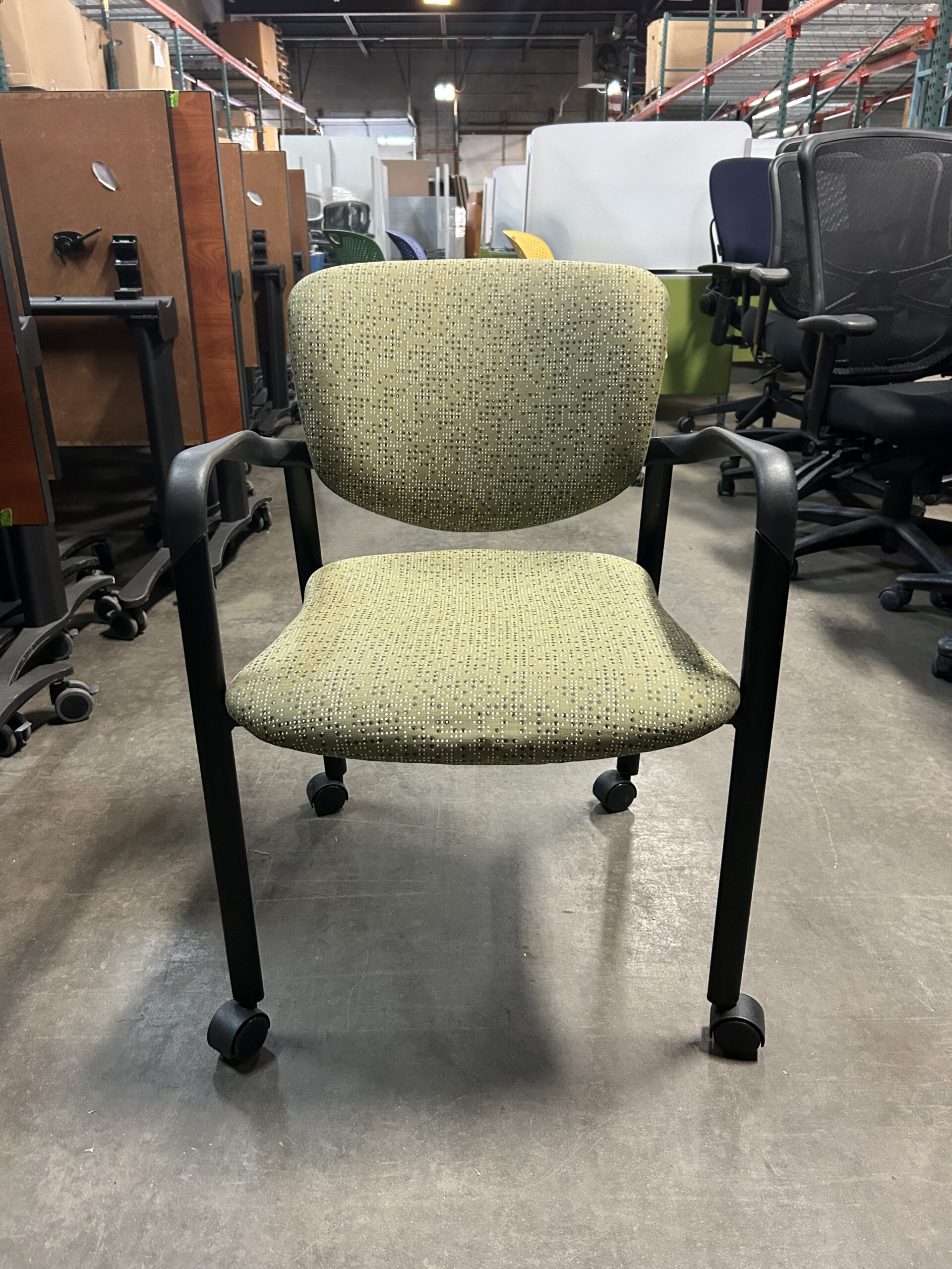 Used Green Haworth Improv Side Chair