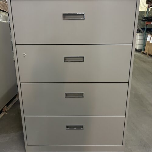 Used Steelcase Grey 4-Drawer Filing Lateral 36"W