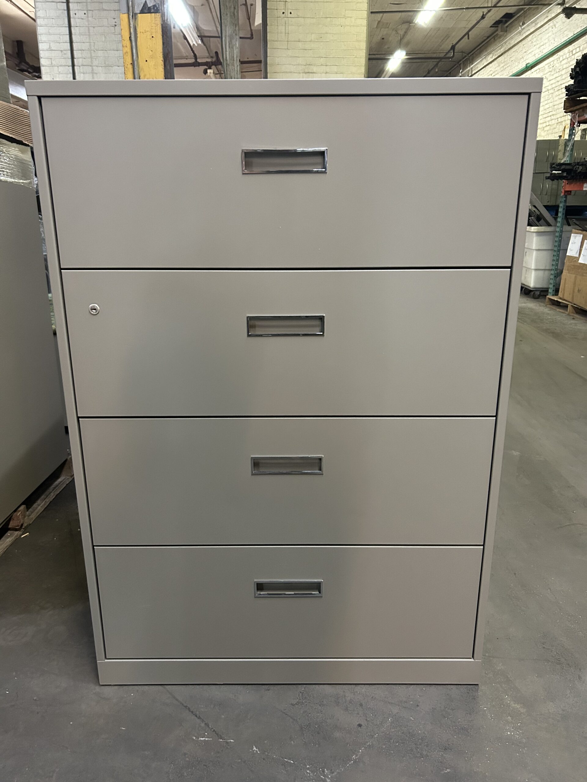 Used Steelcase Grey 4-Drawer Filing Lateral 36"W