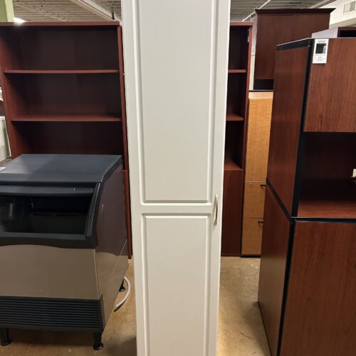 White Tall Storage/Pantry Cabinet with Shelves 15.5"W