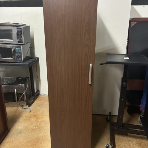 Walnut Wooden Wardrobe/Storage Cabinet 18"W