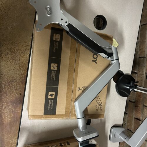 NEW HAT Envoy-1 Articulating Computer Monitor Arm -- Silver (IN BOX)