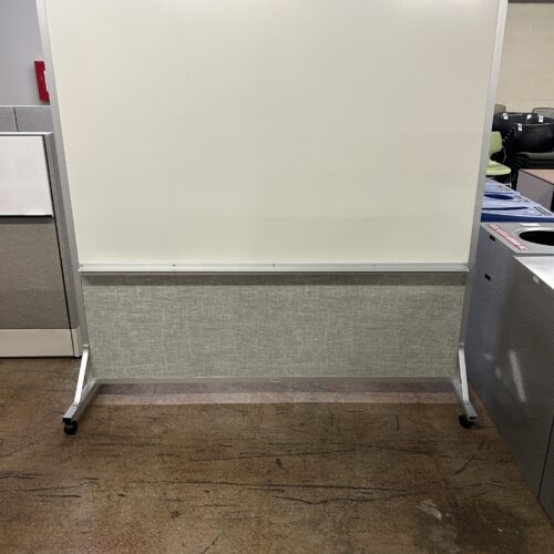 Marsh Industries Vinyl White Markerboard Double Duty Space Divider