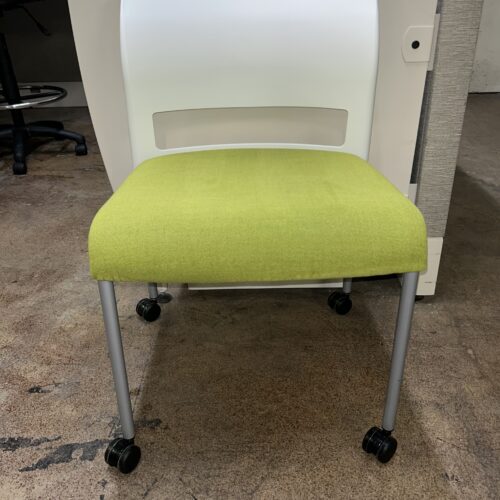 Used Steelcase Move Armless Office Green Side Chair