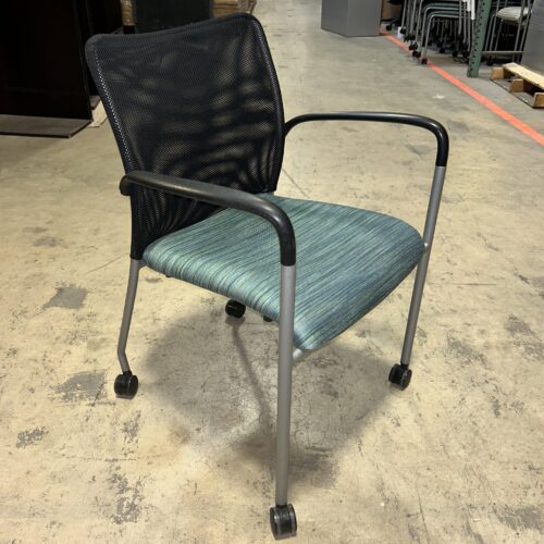 Used SitOnIt Social Side Chair Blue with Arms