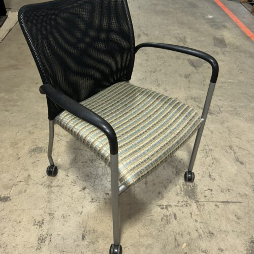 Used SitOnIt Social Side Chair Light Green with Arms