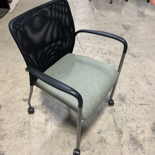 Used SitOnIt Social Side Chair Light Blue with Arms