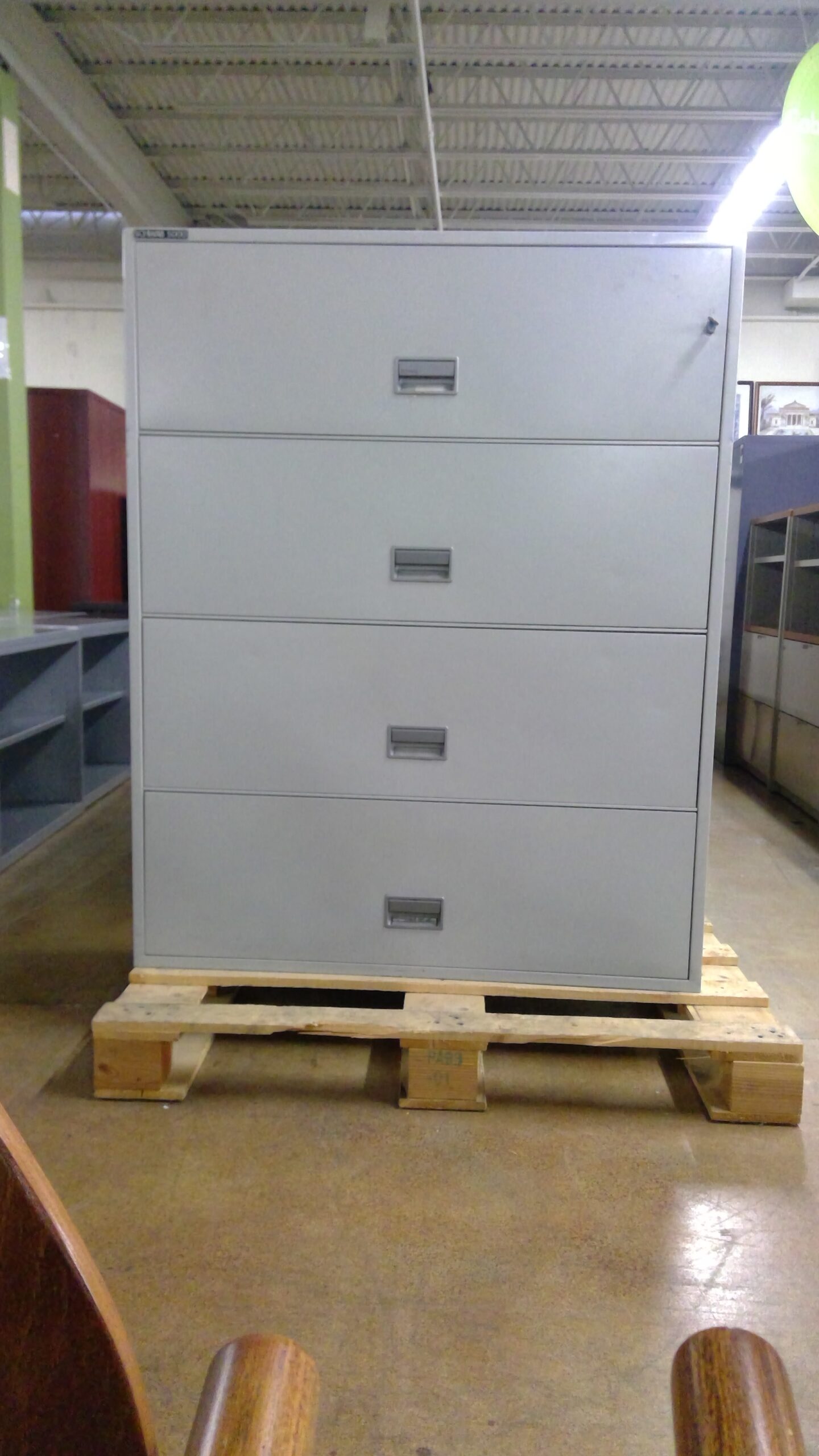 Used Schwab 5000 4 Drawer Fireproof File w/ Lock and Key