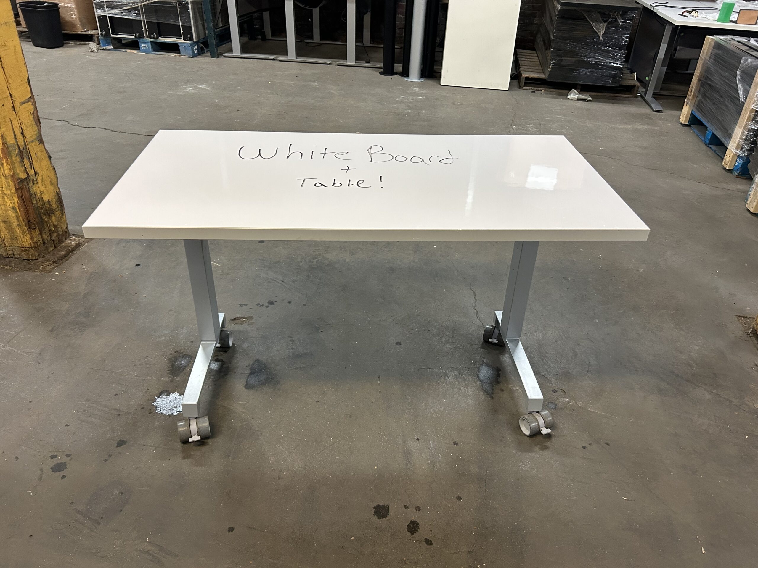 Mobile Height Adjustable Training Tilt Table and Whiteboard 48"W  