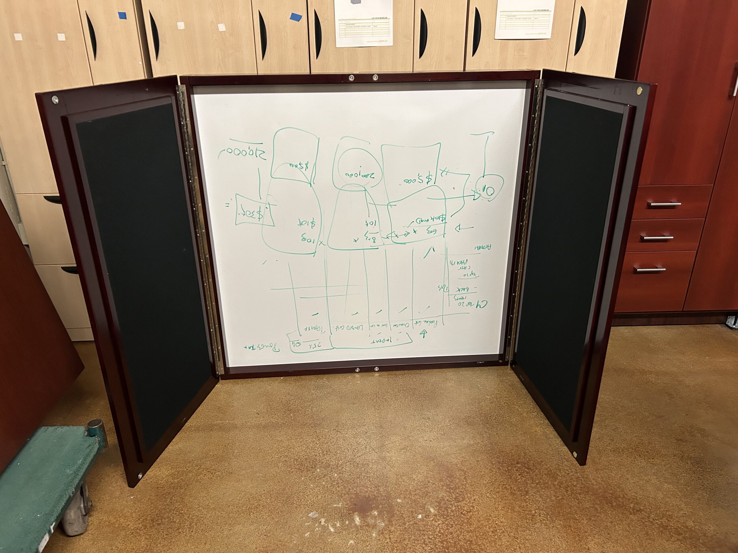 Safco Wall Mounting Presentation/Whiteboard 48"W