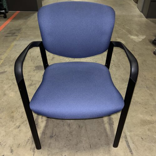 Used Haworth Improv Side Chair -- Blue