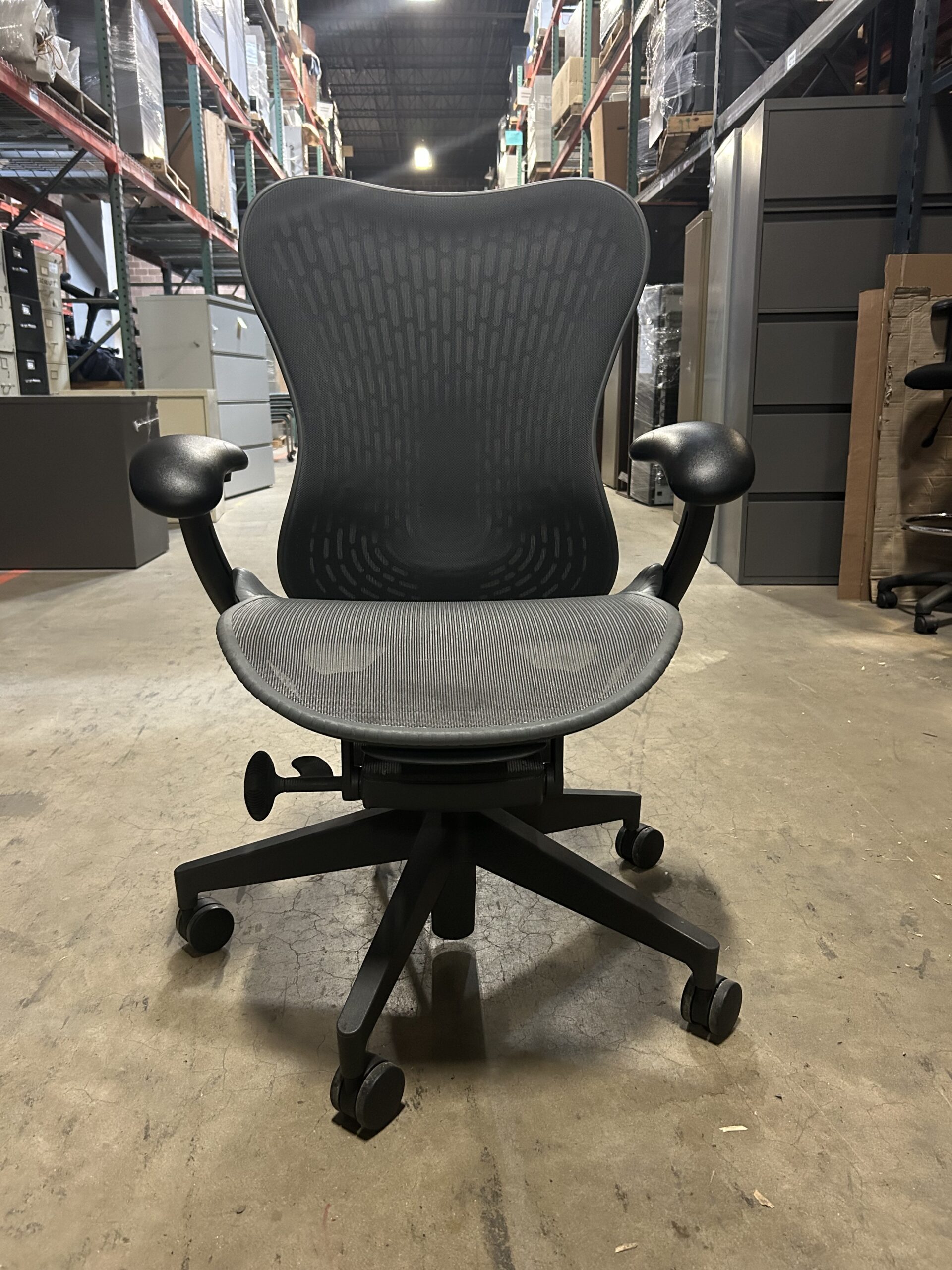 Used Herman Miller Mirra Office Task Chair w/ Arms -- Gray