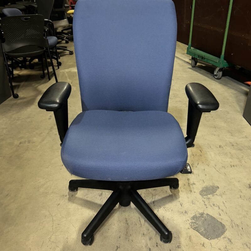 Used Haworth Look Office Task Chair with Arms -- Blue