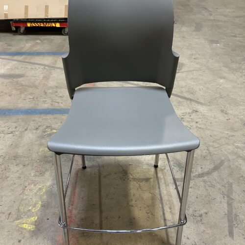 Used Source Seating Gray Stool 24"H