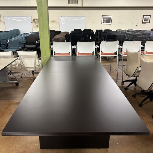 Used Black Conference Table 10' x 4'