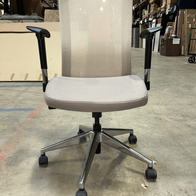 Used Source Seating Tan Office Task Chair with Arms and Mesh Back