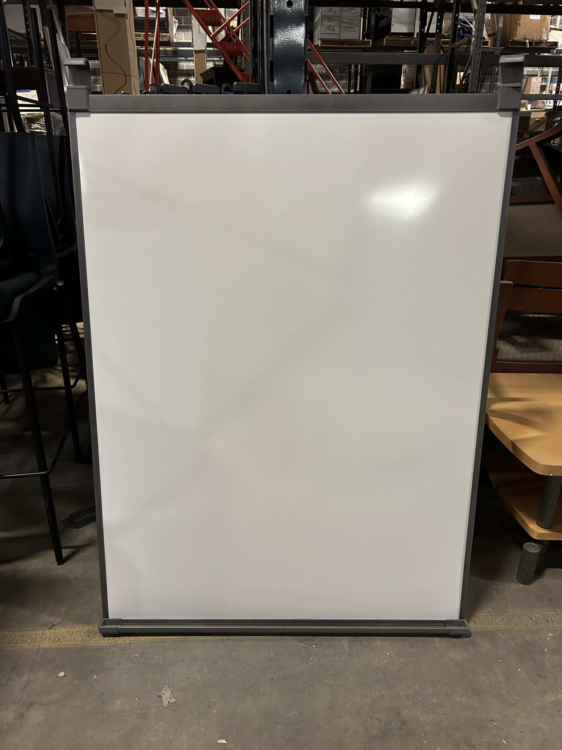 Used Hanging/Mounting Double Sided White Boards with Marker Tray 36"W