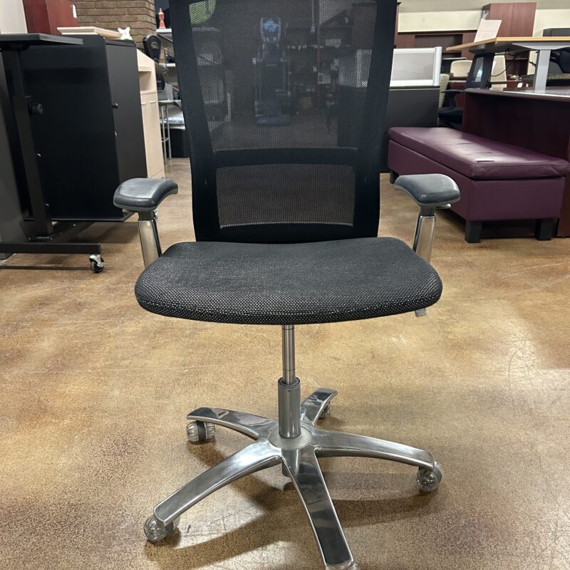 Used Knoll Life Office Task Chair -- Black w/ Chrome Base
