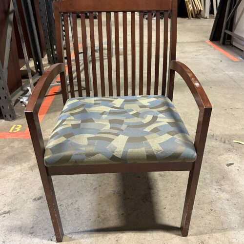 Used Kimball Timberlane Patterned Green Guest Office Chair