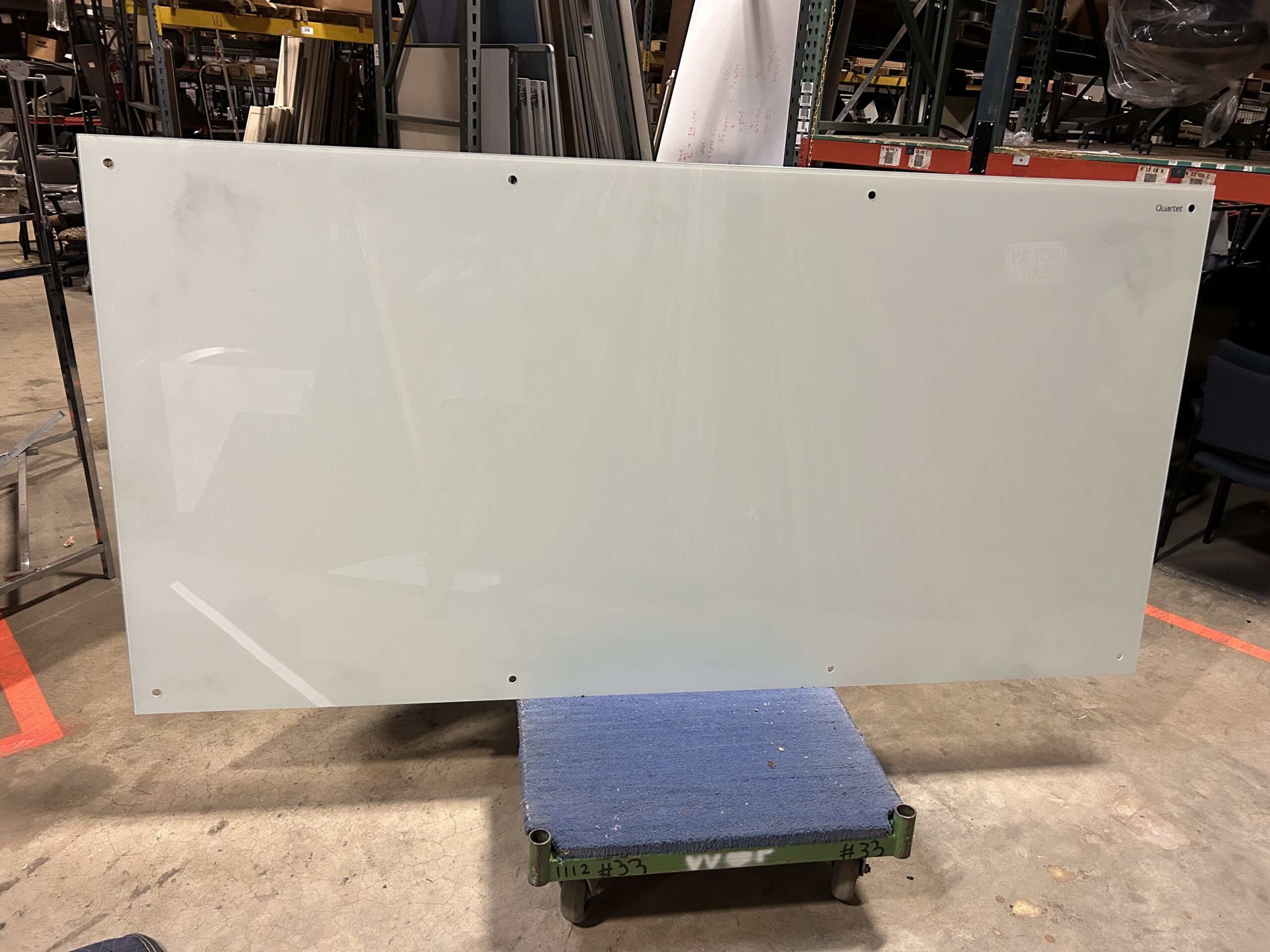 8FT Wide Magnetic Glass Whiteboard