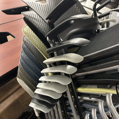 Used Herman Miller Caper Stack Chairs - Mesh and Plastic 
