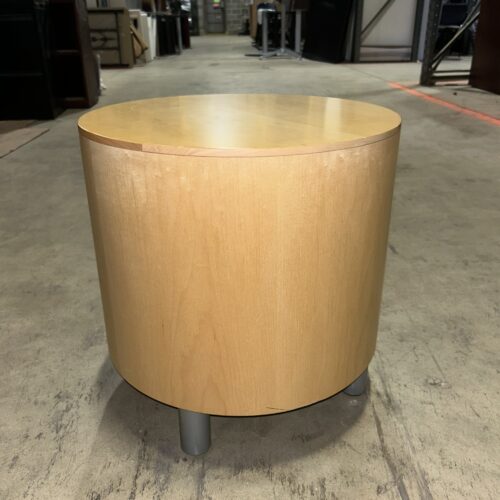 Used Blonde Maple Cylinder Coffee Table 