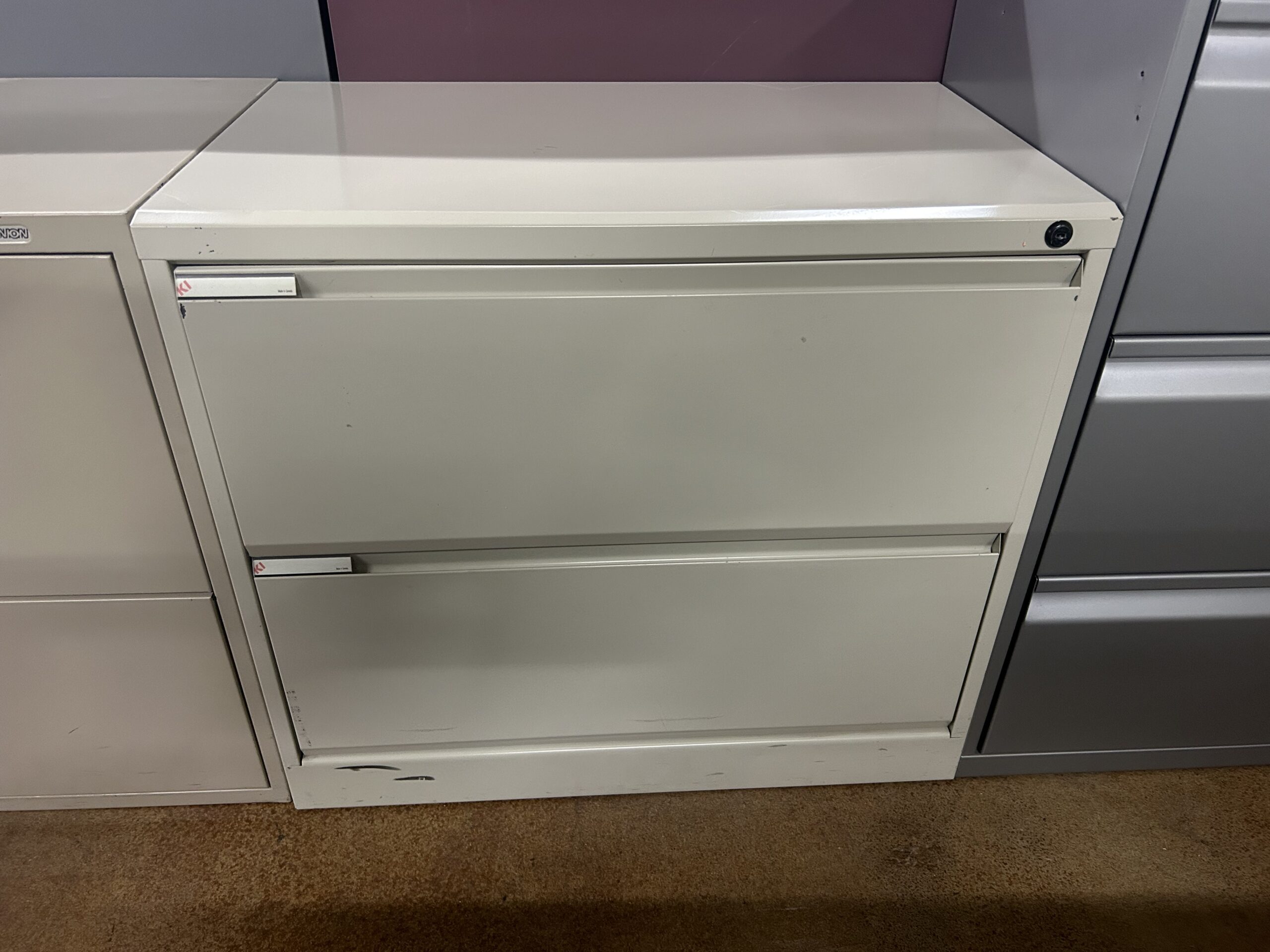 Used 2-Drawer Beige Filing Storage Lateral 30"W