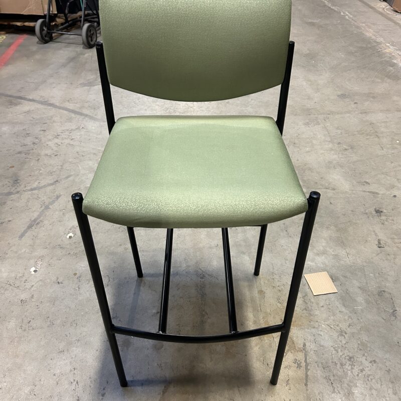Used Steelcase Player Green Café/Bar Stools Seat Height 29"H