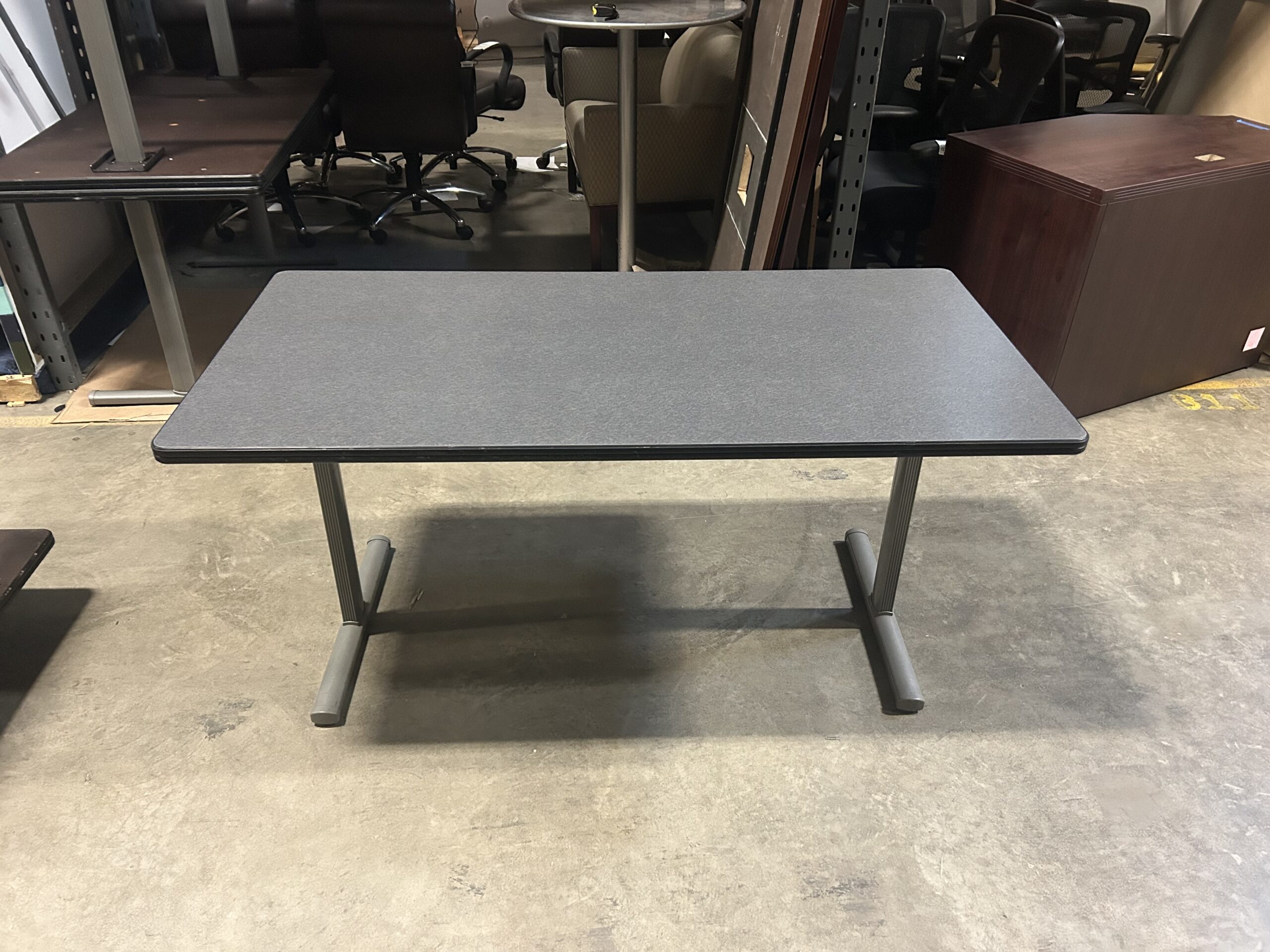 Used Dark Gray Sturdy Laminate Tables 5FT W 