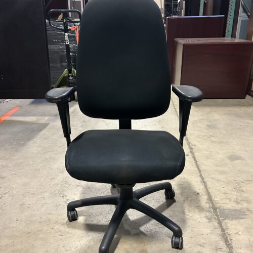 Used Black High-Back Office Task Chair 