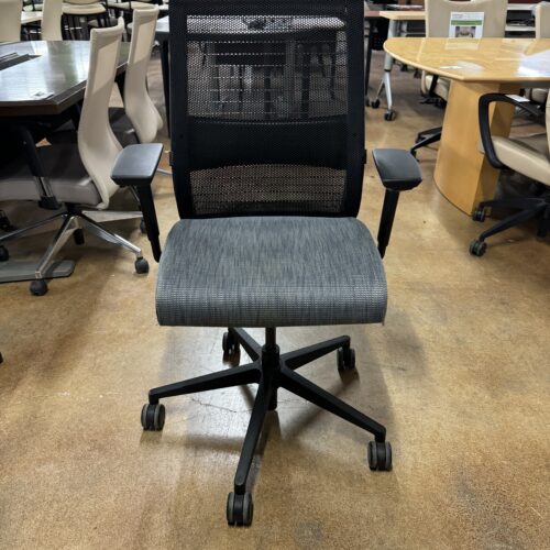 Used Steelcase Think Mesh Back Office Task Chair -- Black and Gray