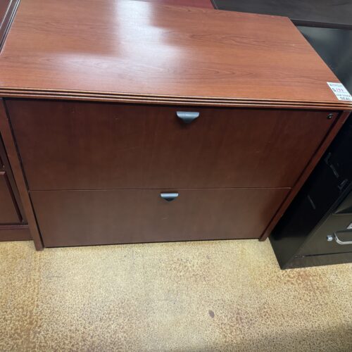 Used Cherry Mahogany 2-Drawer Storage Lateral 38"W 