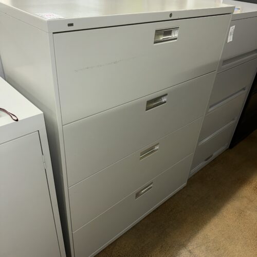 Used HON 4-High Light Gray Filing Lateral Storage 42"W
